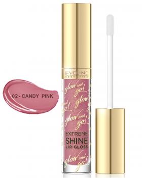 EVELINE Lipgloss GLOW and GO! 02 – Candy Pink, 4,5 ml